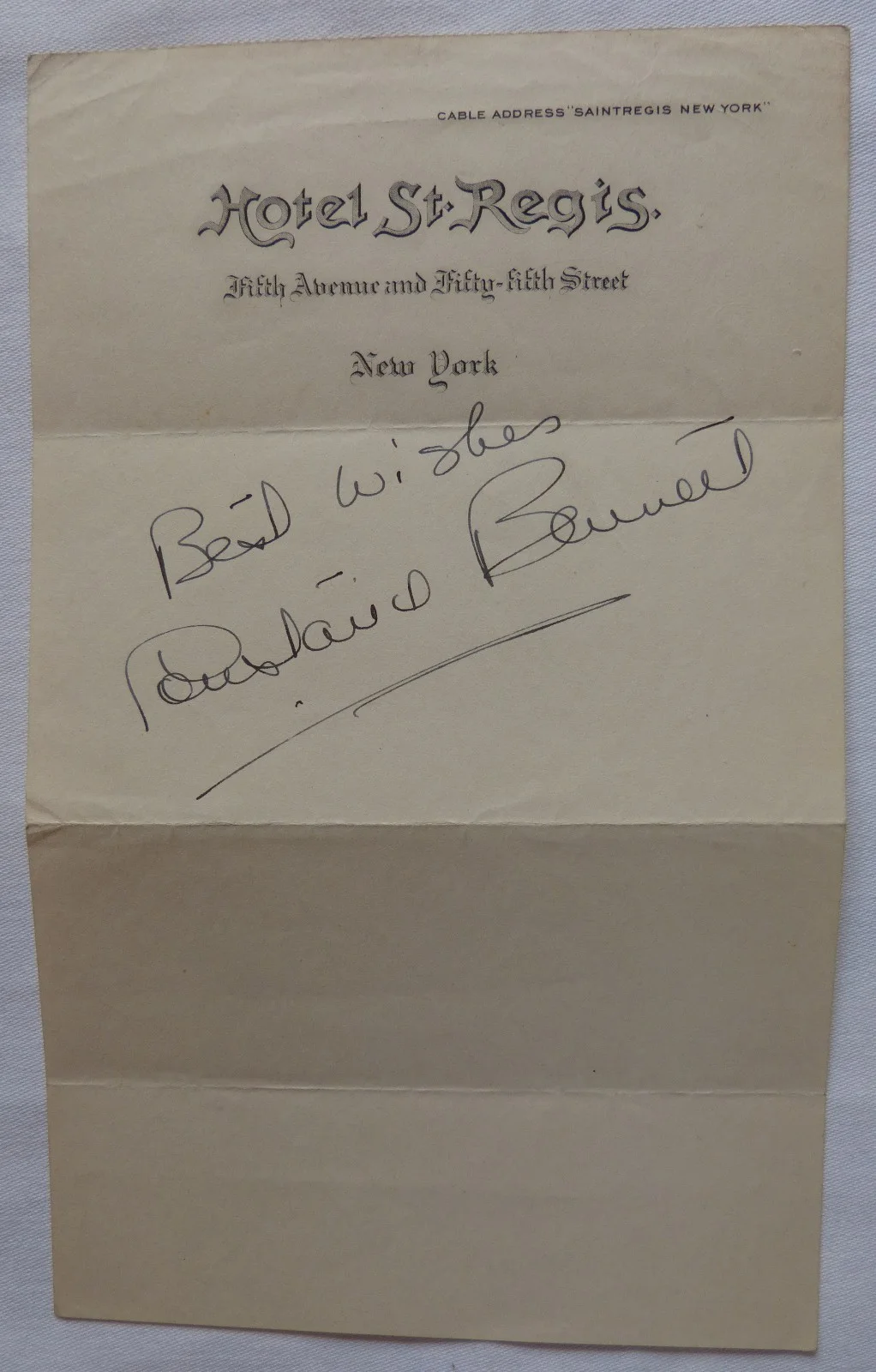 Constance Bennett — Constance Bennett autograph on St. Regis Hotel, NY stationery/D, image 4