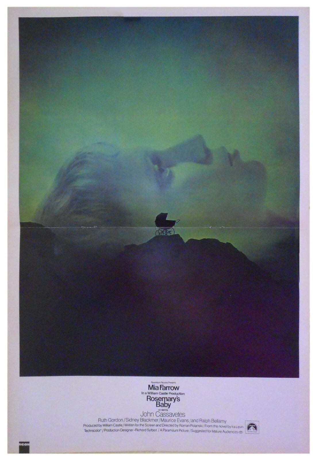 Rosemarys Baby & Repo Man Movie 1998 double sided Poster Reproductions 43x30cm, изображение 2