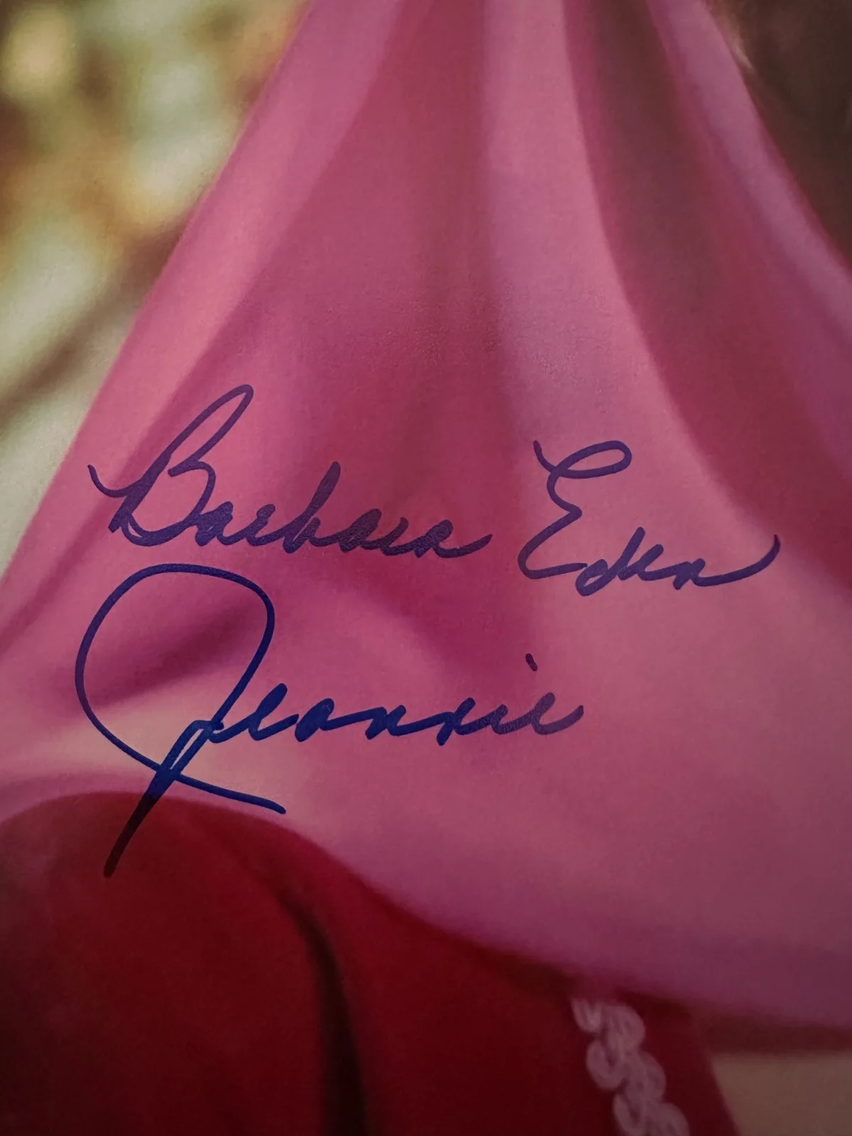 BARBARA EDEN — BARBARA EDEN HAND SIGNED AUTOGRAPH 11X14 PHOTO "I DREAM OF JEANNIE" BECKETT B, изображение 2