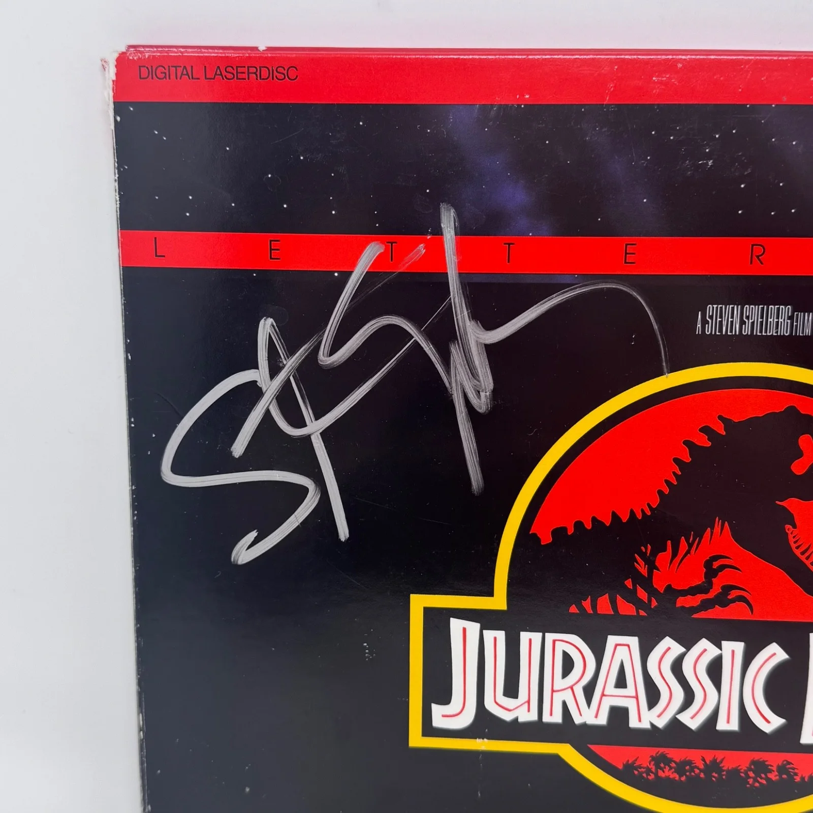 Steven Spielberg — Steven Spielberg Signed Autograph Jurassic Park Movie Laserdisc Director ACOA, изображение 3