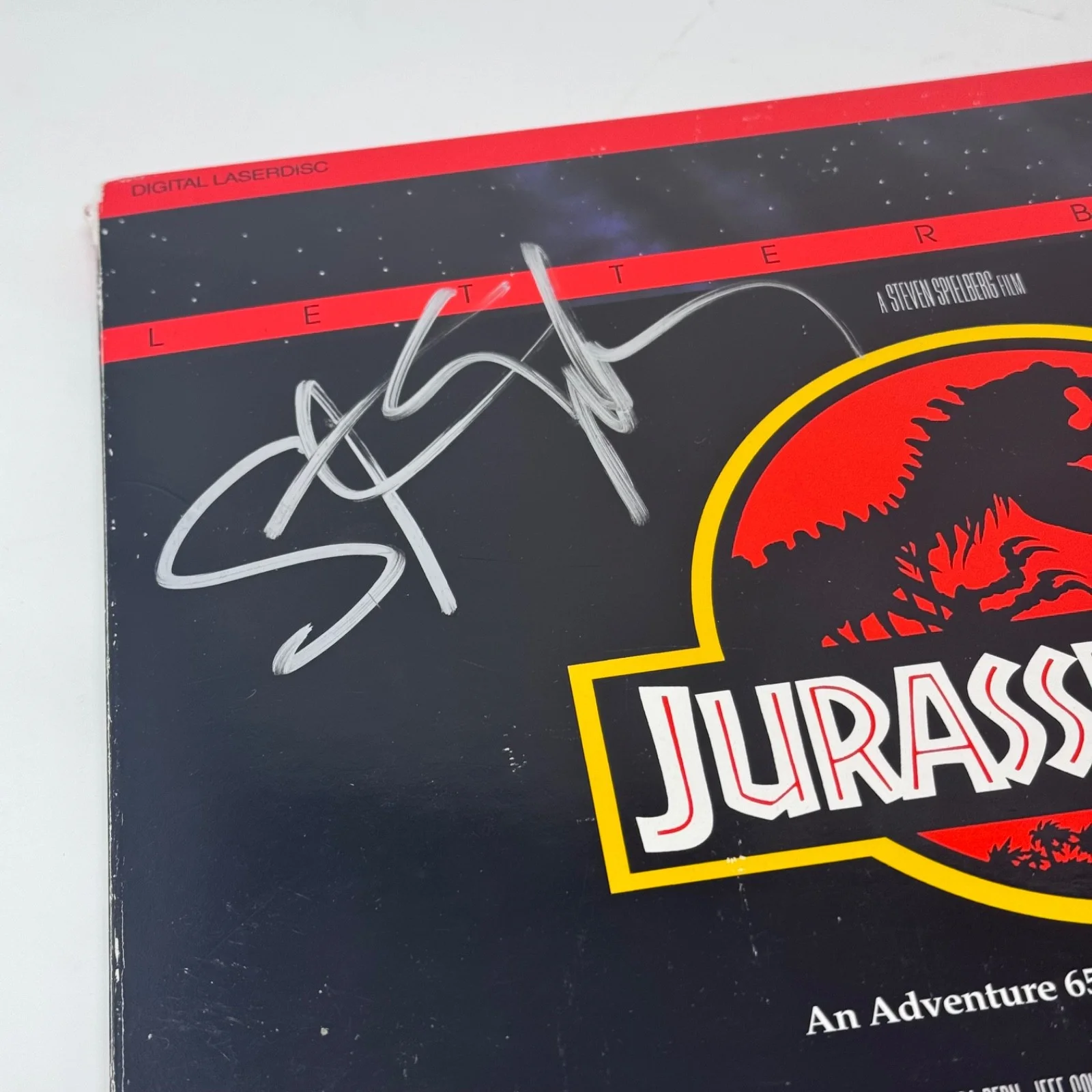 Steven Spielberg — Steven Spielberg Signed Autograph Jurassic Park Movie Laserdisc Director ACOA, изображение 5