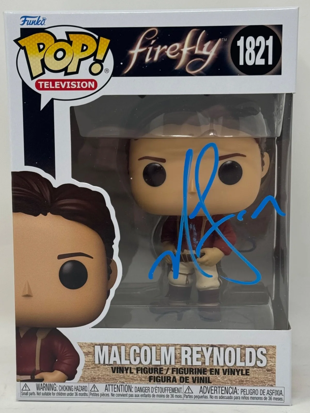 Nathan Fillion — Nathan Fillion Signed Firefly Malcolm Reynolds Funko Pop Autograph Beckett COA, изображение 2