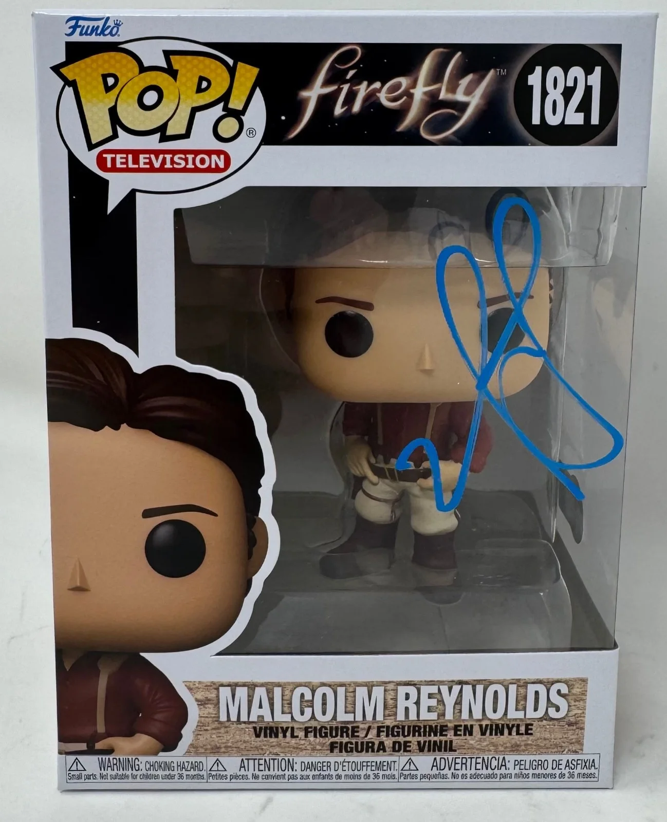 Nathan Fillion — Nathan Fillion Signed Firefly Malcolm Reynolds Funko Pop Autograph Beckett COA, изображение 3