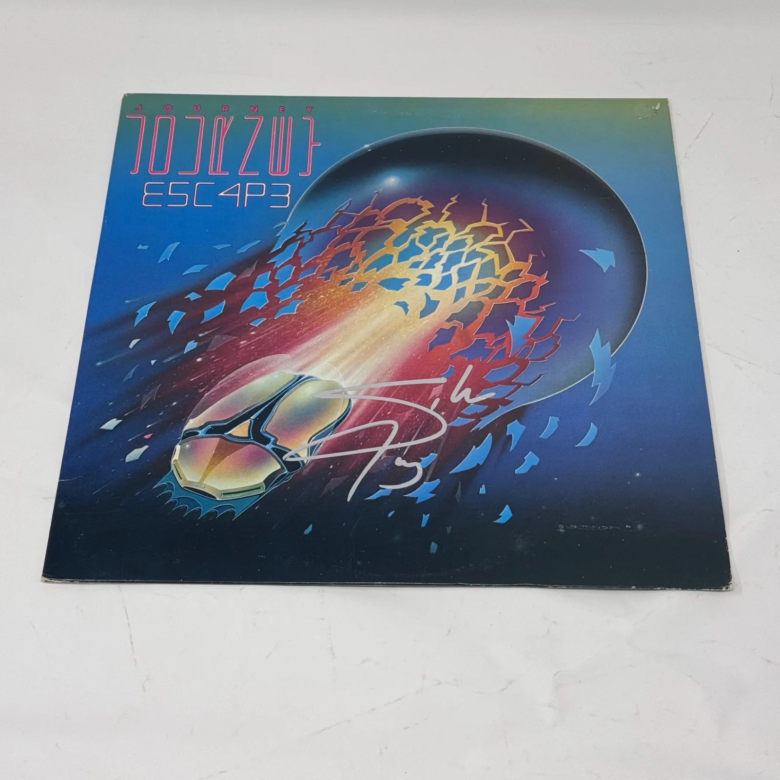 Steve Perry Journey Signed Autograph Escape Vinyl Record Album Band Singer ACOA, image 3