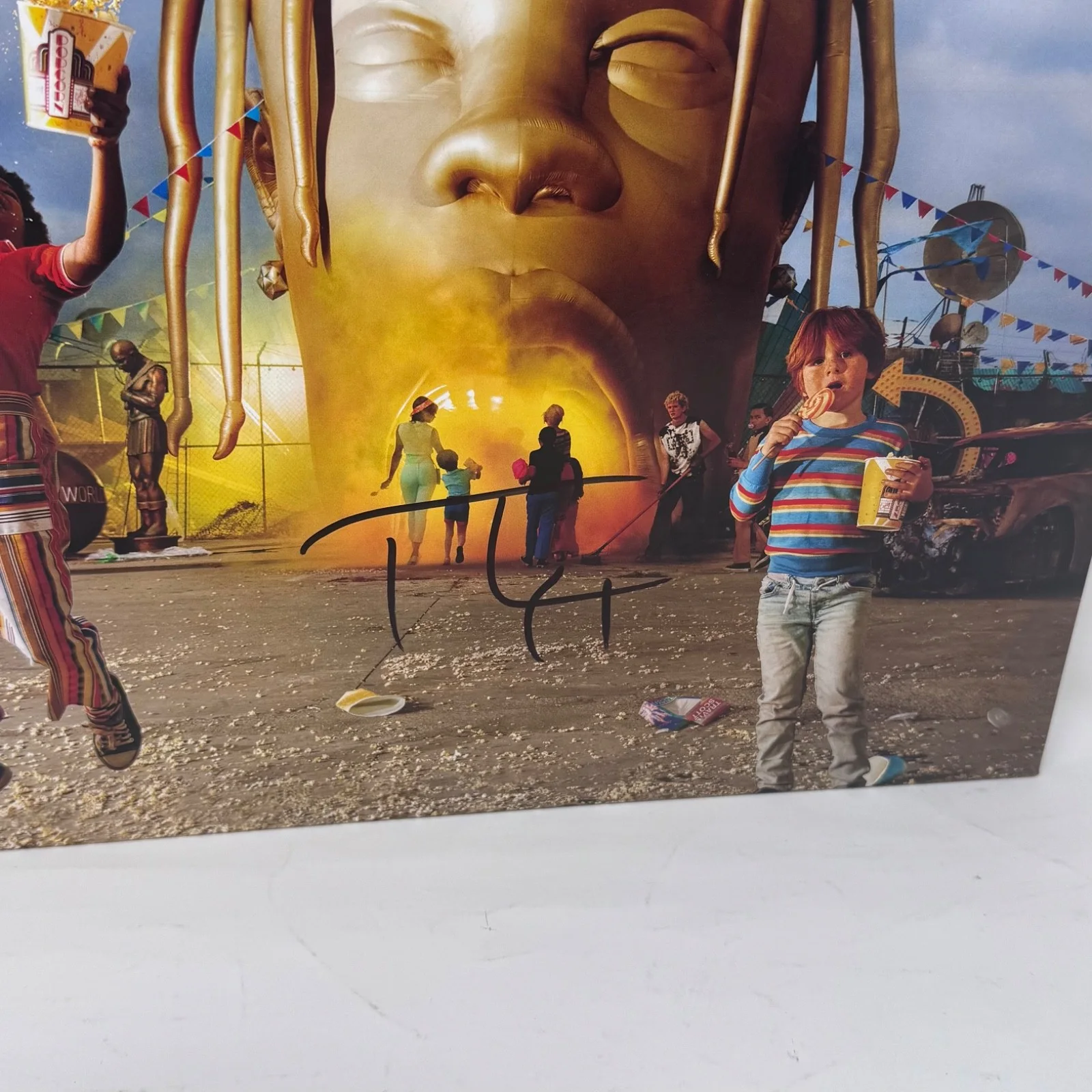 Travis Scott Signed Astroworld Vinyl Record Album LP Autograph Rapper ACOA COA, изображение 2