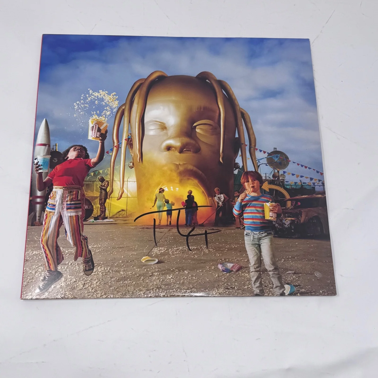 Travis Scott Signed Astroworld Vinyl Record Album LP Autograph Rapper ACOA COA, изображение 3