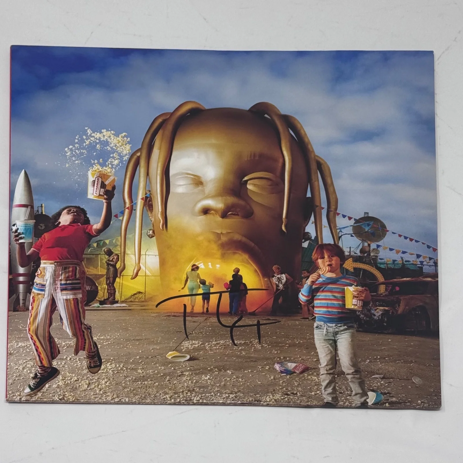 Travis Scott Signed Astroworld Vinyl Record Album LP Autograph Rapper ACOA COA, изображение 5