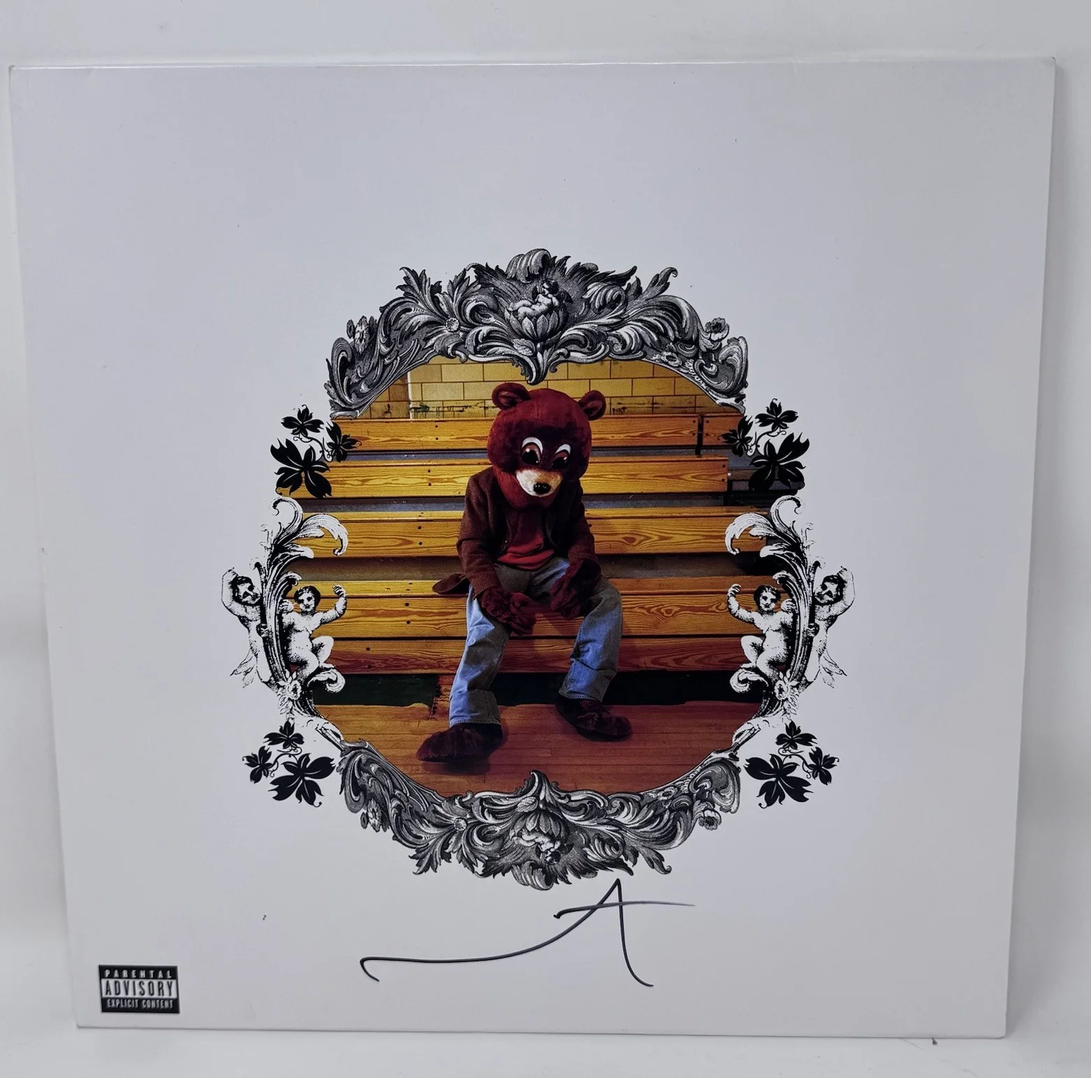 Kanye West Signed The College Dropout Vinyl Record LP White Cover Autograph ACOA, изображение 2