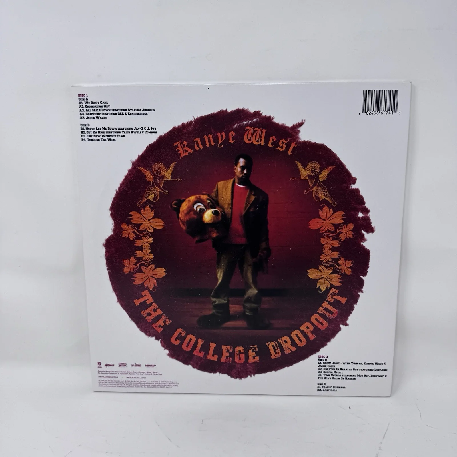 Kanye West Signed The College Dropout Vinyl Record LP White Cover Autograph ACOA, изображение 4