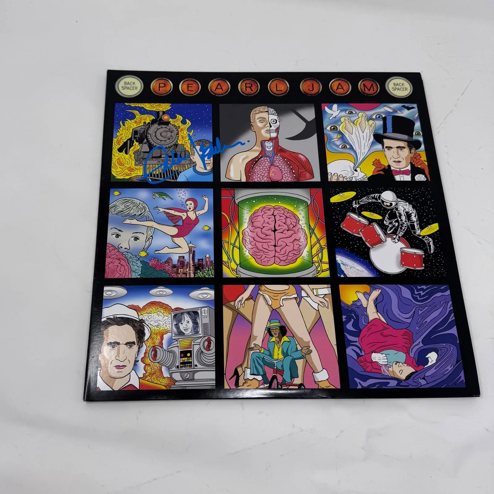 Eddie Vedder Signed Autograph Pearl Jam Backspacer Vinyl Record Abum LP ACOA COA, image 4