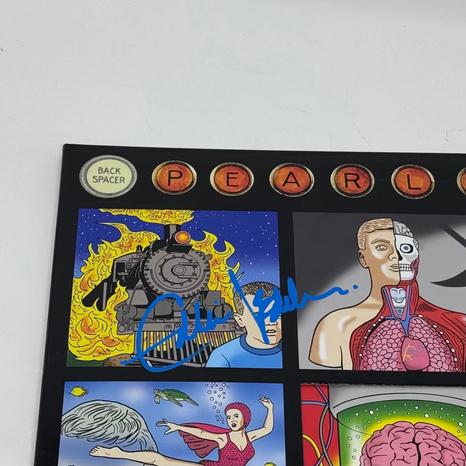 Eddie Vedder Signed Autograph Pearl Jam Backspacer Vinyl Record Abum LP ACOA COA, image 5