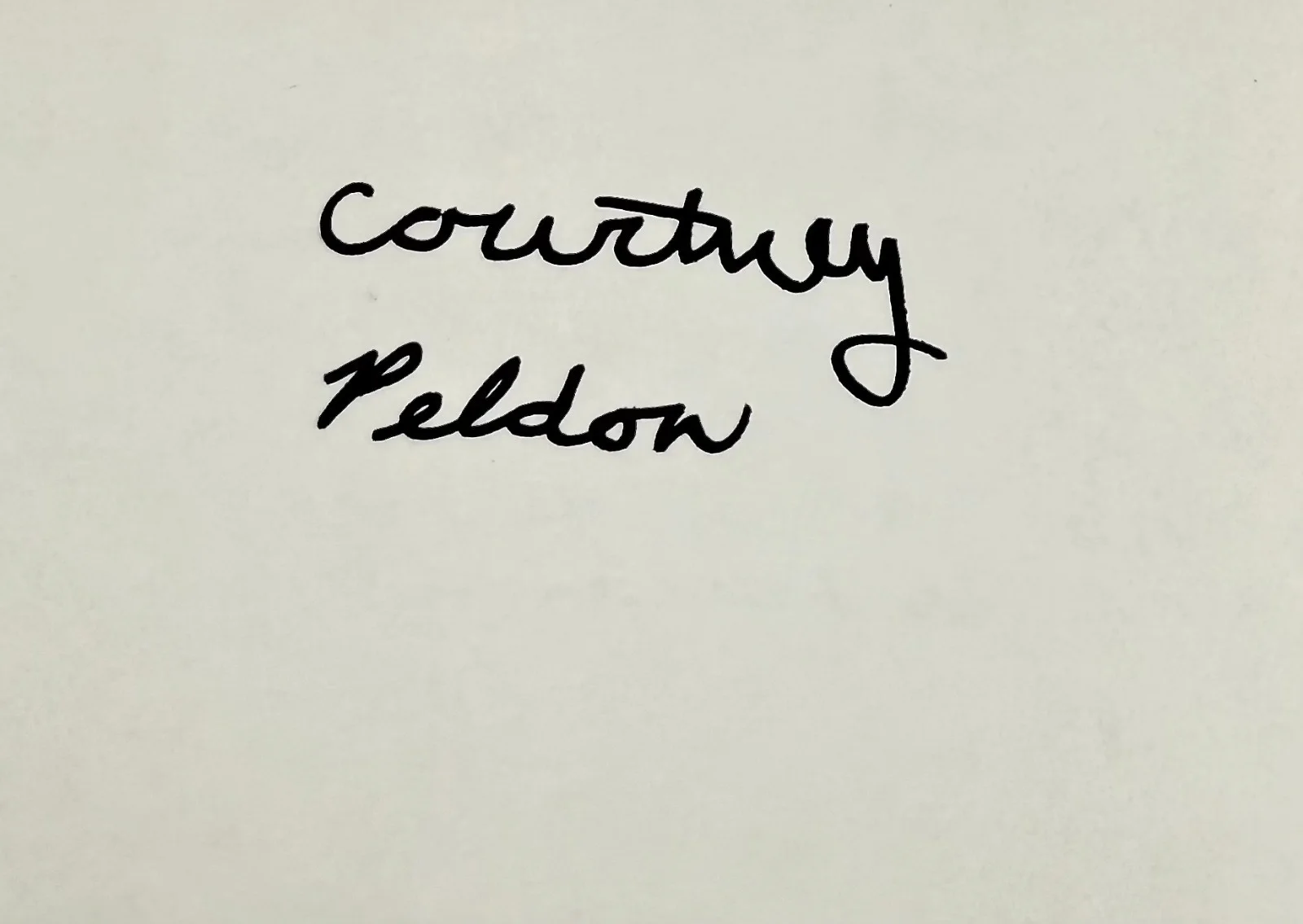 Courtney Peldon — COURTNEY PELDON Signed Autographed 4" x 6" INDEX CARD Home Improvement STAR TREK, изображение 2