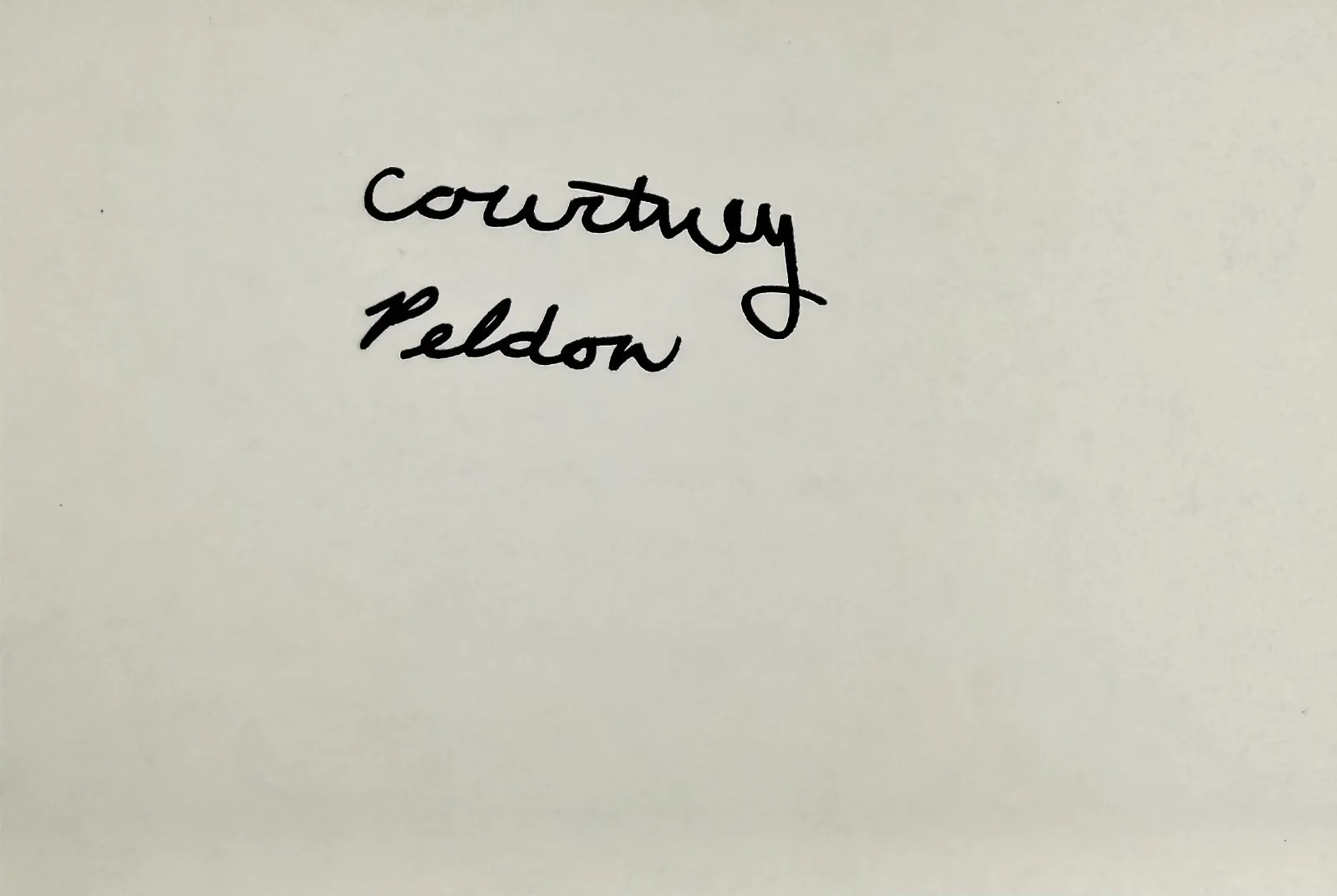 Courtney Peldon — COURTNEY PELDON Signed Autographed 4" x 6" INDEX CARD Home Improvement STAR TREK, изображение 4