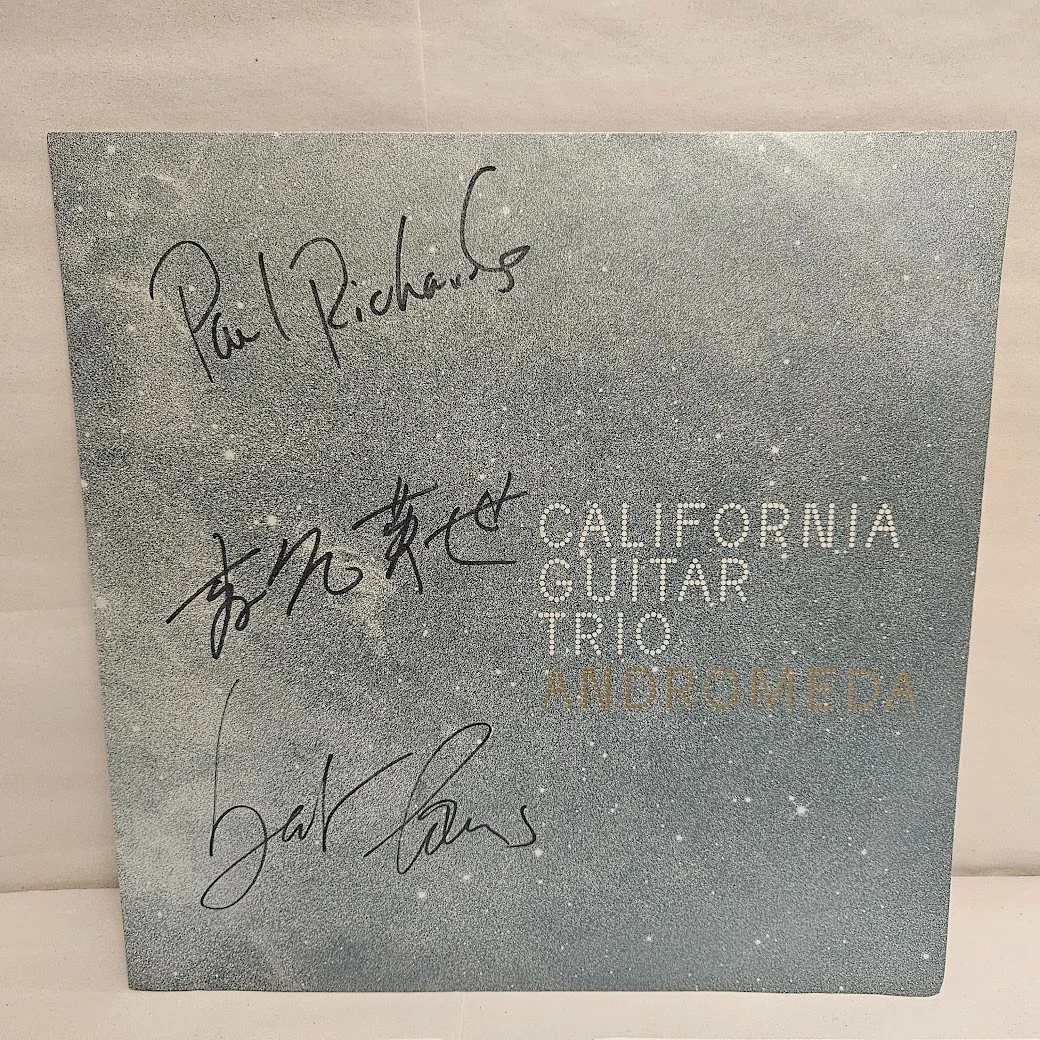 2010 California Guitar Trio Andromeda Vinyl Album Signed Autograph CGTrio, изображение 2