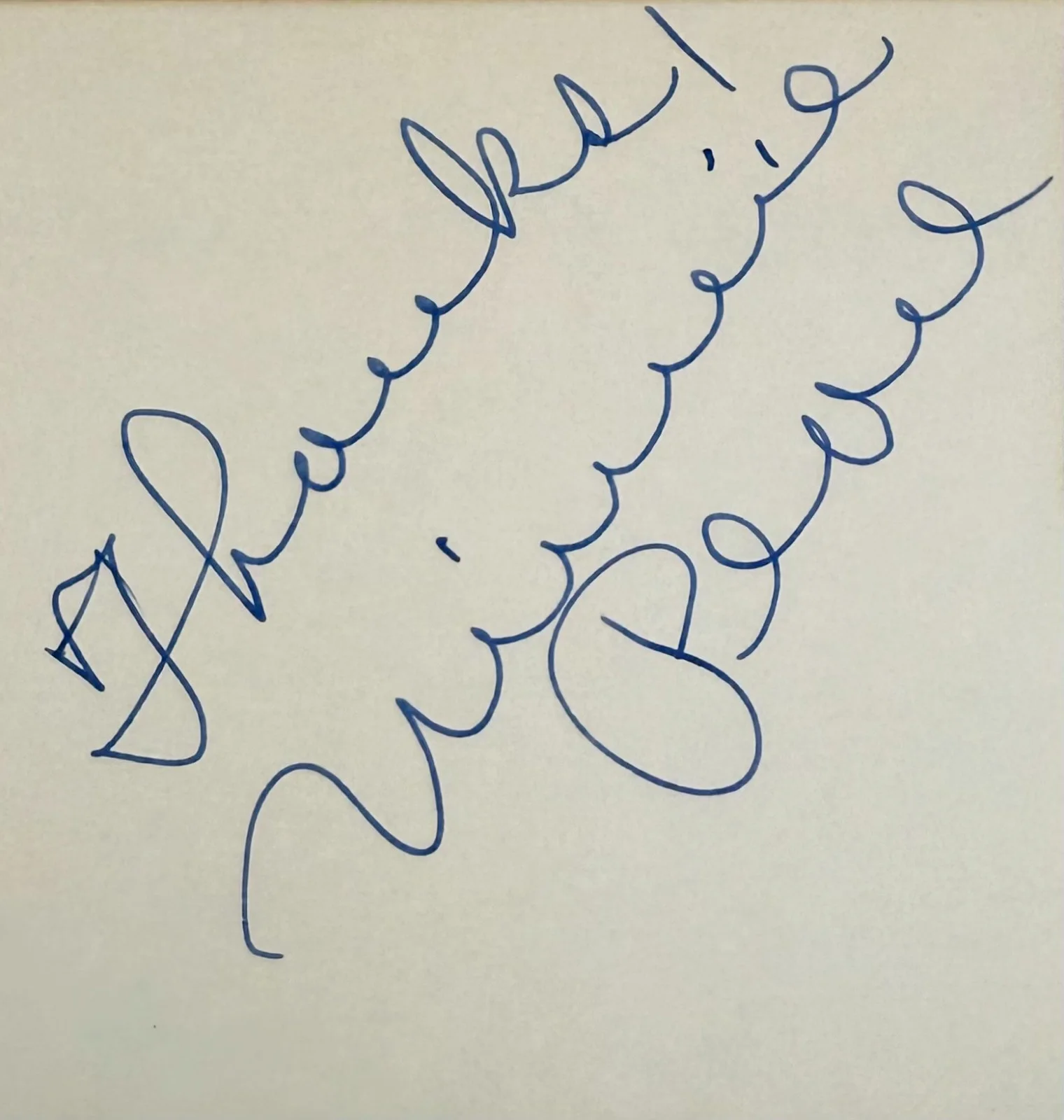 Minnie Pearl — MINNIE PEARL Signed Autographed 4" x 6" INDEX CARD Comedy Grand Ole Opry HEE HAW, image 2