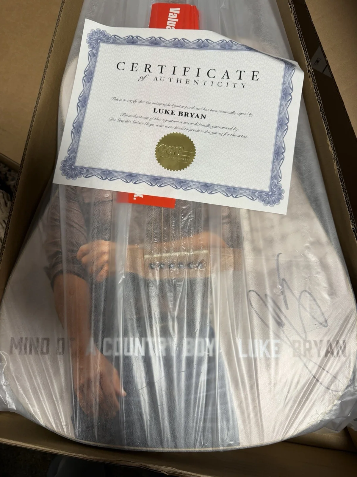 Luke Bryan — LUKE BRYAN SIGNED AUTOGRAPH ONE-OF-A-KIND GIBSON EPIPHONE, image 3