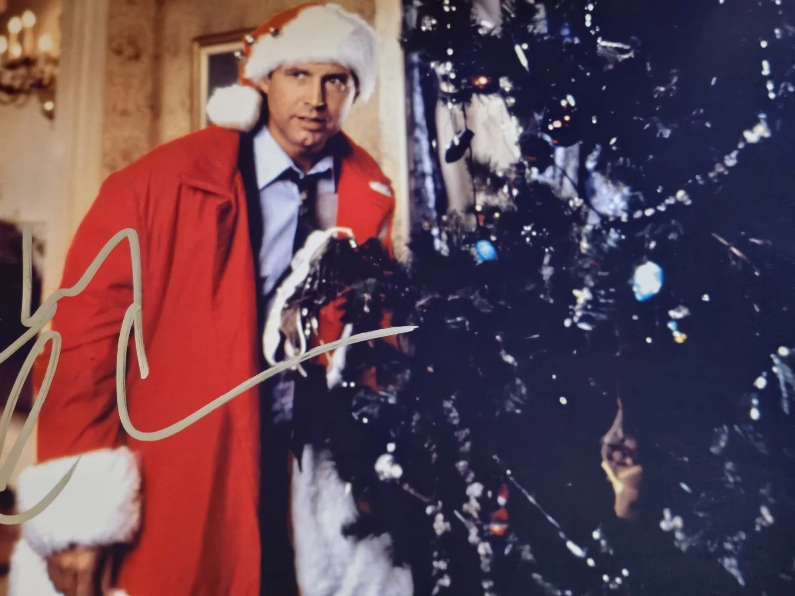 ORIGINAL CHEVY CHASE SIGNED COA ON THIS GLOSSY CHRISTMAS VACATION 12X9"PHOTO, image 4
