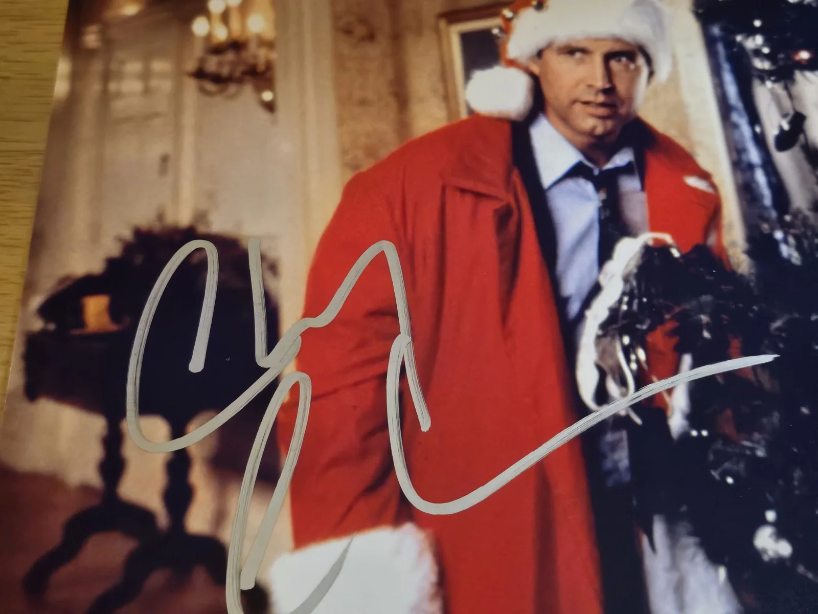 ORIGINAL CHEVY CHASE SIGNED COA ON THIS GLOSSY CHRISTMAS VACATION 12X9"PHOTO, image 5