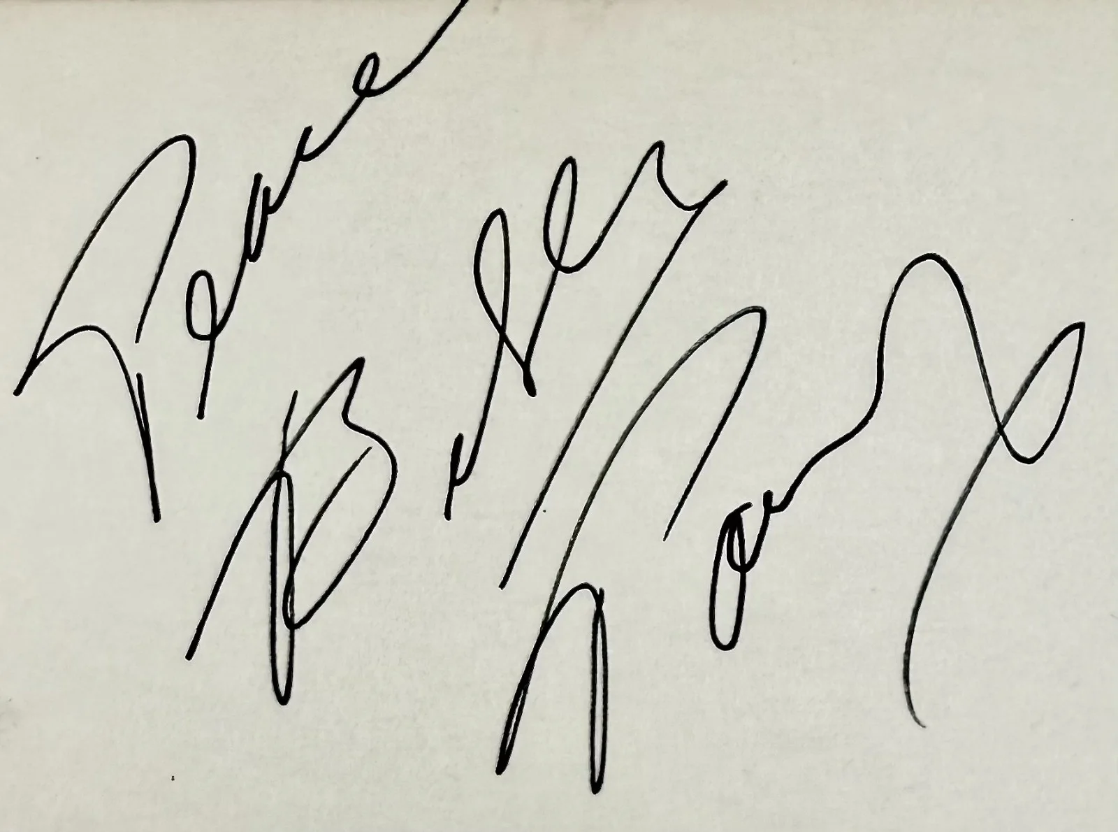 BILLY PAUL Signed Autograph INDEX CARD "Me and Mrs. Jones" American Soul SINGER, изображение 2