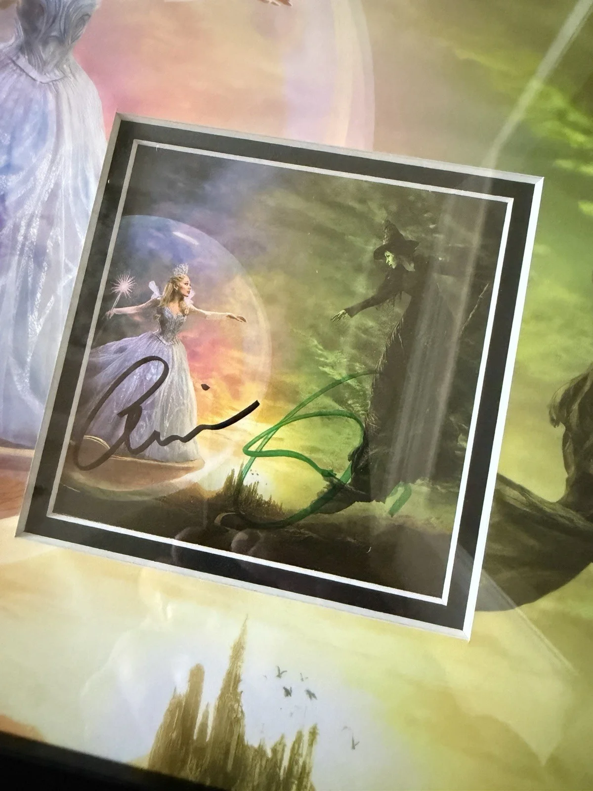 Ariana Grande, Cynthia Erivo — SIGNED Wicked For Good Autograph Ariana Grande Cynthia Erivo 12x16 Custom Frame, image 2