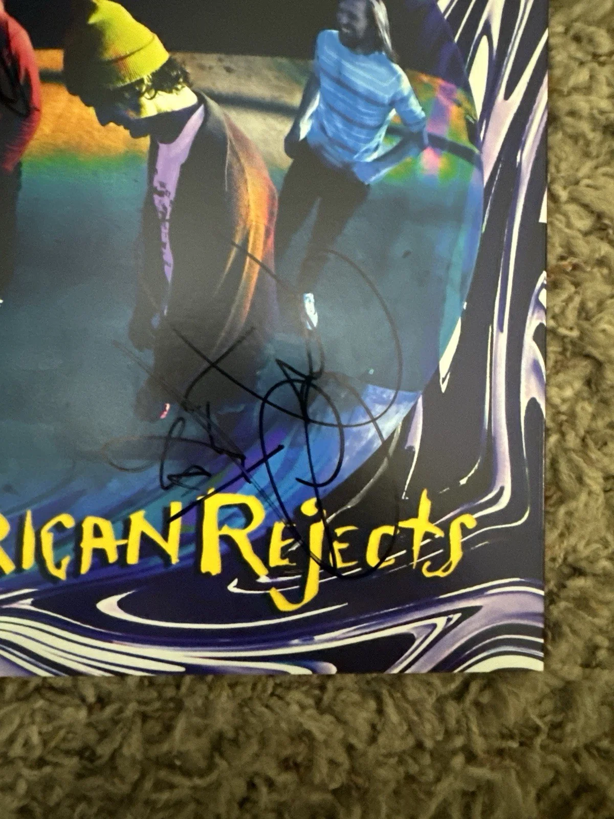 All American Rejects signed autographed Sandbox Vinyl Record LP PSA/DNA LOA Tyso, изображение 2
