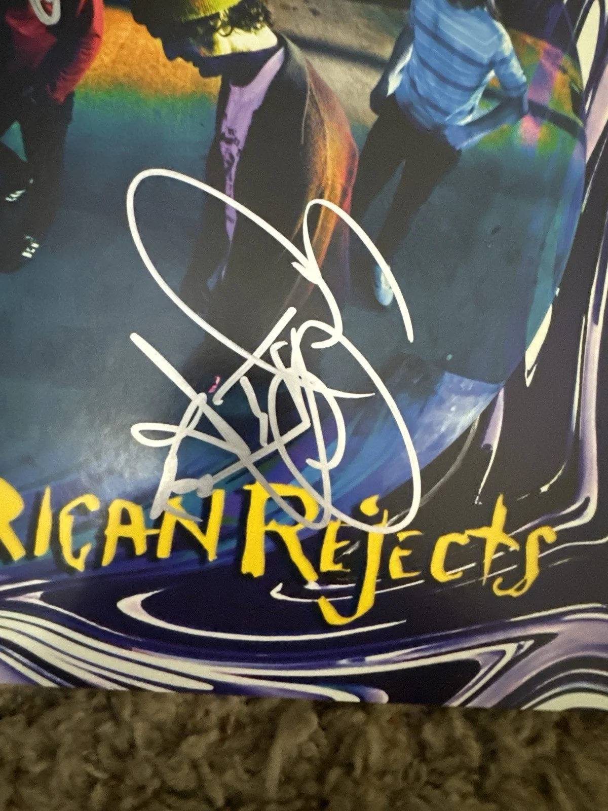 All American Rejects signed autographed Sandbox Vinyl Record LP PSA/DNA LOA Tyso, изображение 3