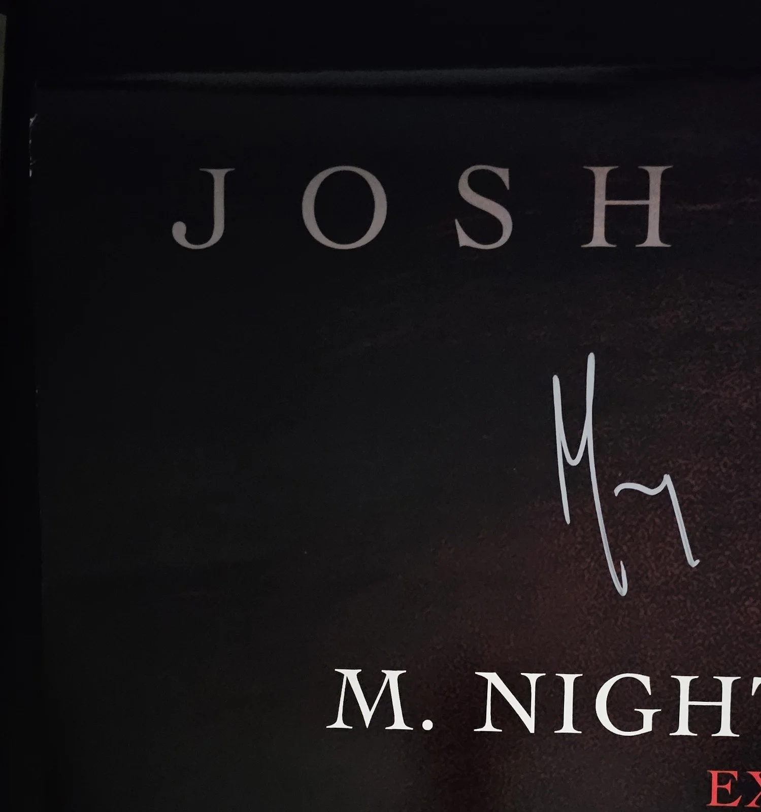 M. Night Shyamalan, Josh Hartnett — M NIGHT SHYAMALAN JOSH HARTNETT SIGNED TRAP ORIGINAL POSTER BECKETT BAS, изображение 5