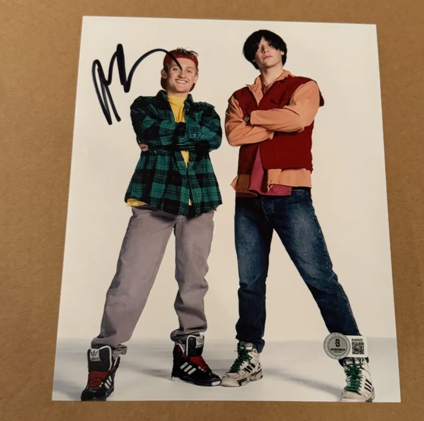 ALEX WINTER — ALEX WINTER SIGNED BILL& TED EXCELLENT ADVENTURE SIGNED 8X10 PHOTO BECKETT COA