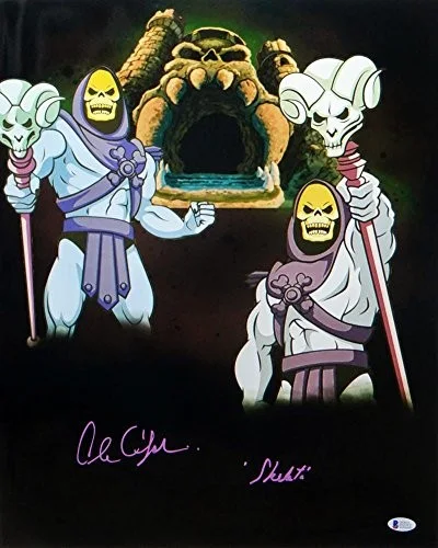 Alan Oppenheimer Autographed Skeletor 16x20 Dual Image Photo- Beckett Auth *Purp, image 3