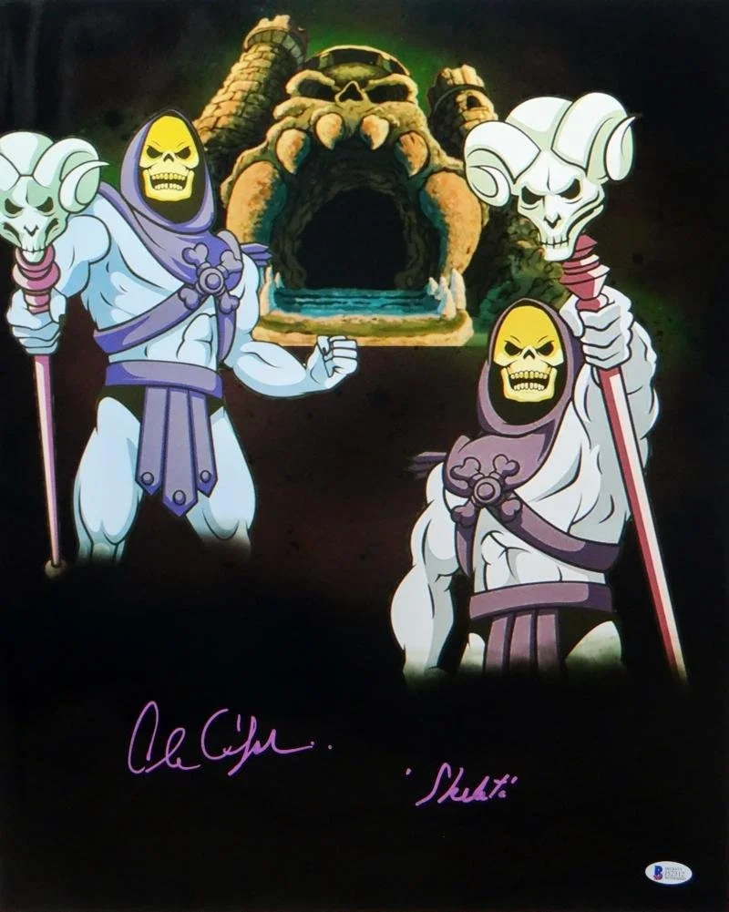Alan Oppenheimer Autographed Skeletor 16x20 Dual Image Photo- Beckett Auth *Purp, image 4
