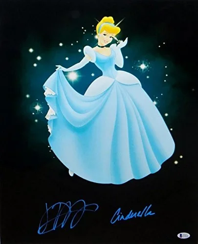 Jennifer Hale Autographed Cinderella 16x20 Photo- Beckett Authenticated *Lt Blue, изображение 3