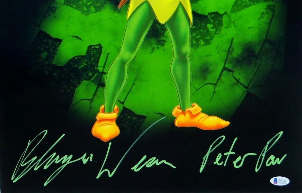 Blayne Weaver Autographed Peter Pan 16x20 Photo- Beckett Authenticated *Green, image 4