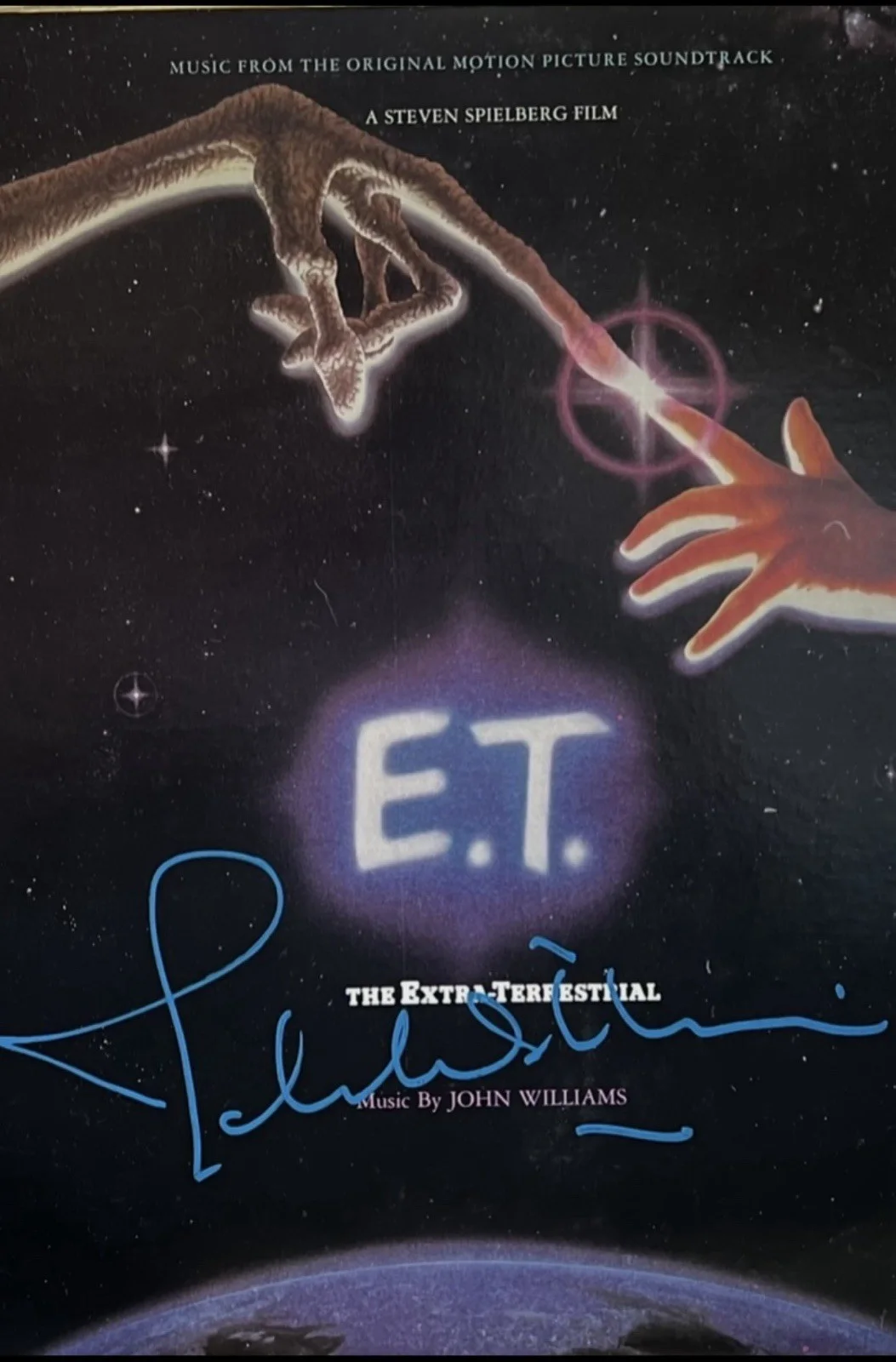 Signed John Williams composer autographed ET soundtrack, image 2