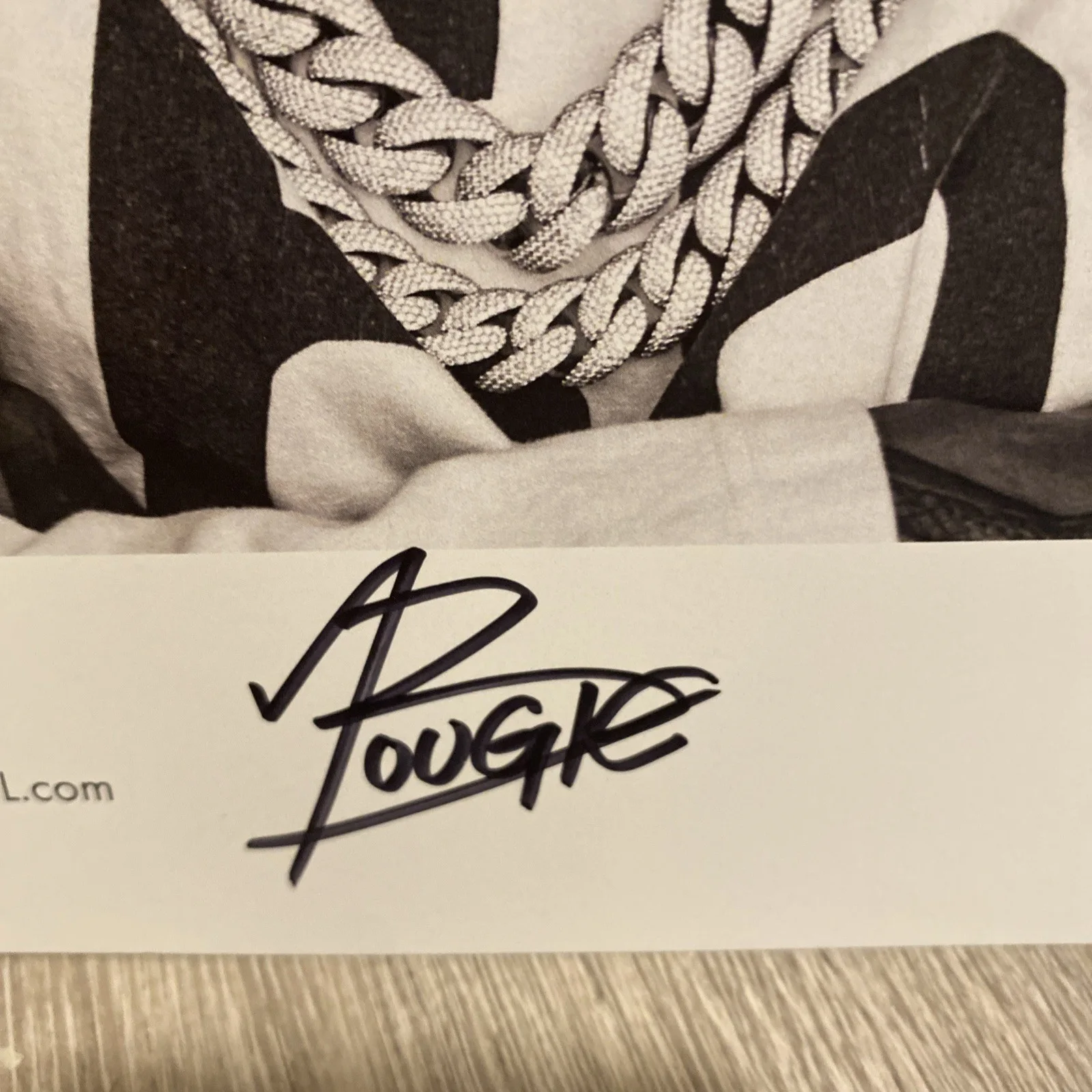 A BOOGIE WIT DA HOODIE RAPPER SIGNED ARTIST 2.0 VINYL ALBUM INSERT AUTOGRAPH, image 2