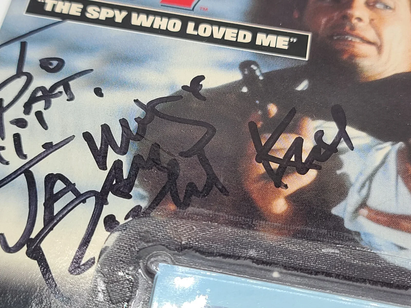 Richard Kiel — RICHARD KIEL Autographed Johnny Lightning James Bond 007 1:64 Lotus Esprit, изображение 3