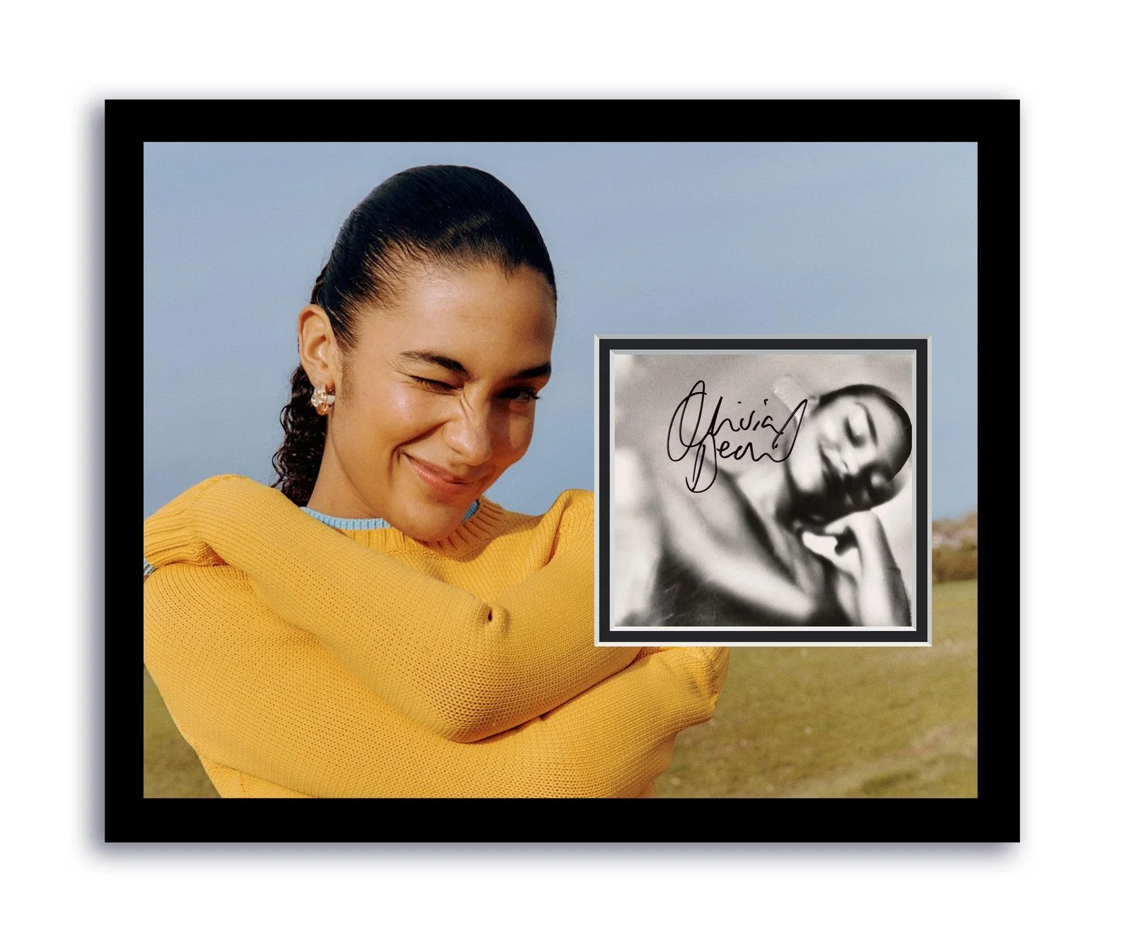 Olivia Dean — Olivia Dean Autographed Signed 11x14 Framed CD Photo The Art Of Loving ACOA