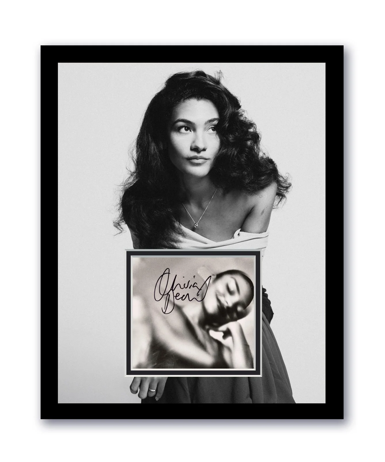 Olivia Dean — Olivia Dean Autographed Signed 11x14 Framed CD Photo The Art Of Loving ACOA