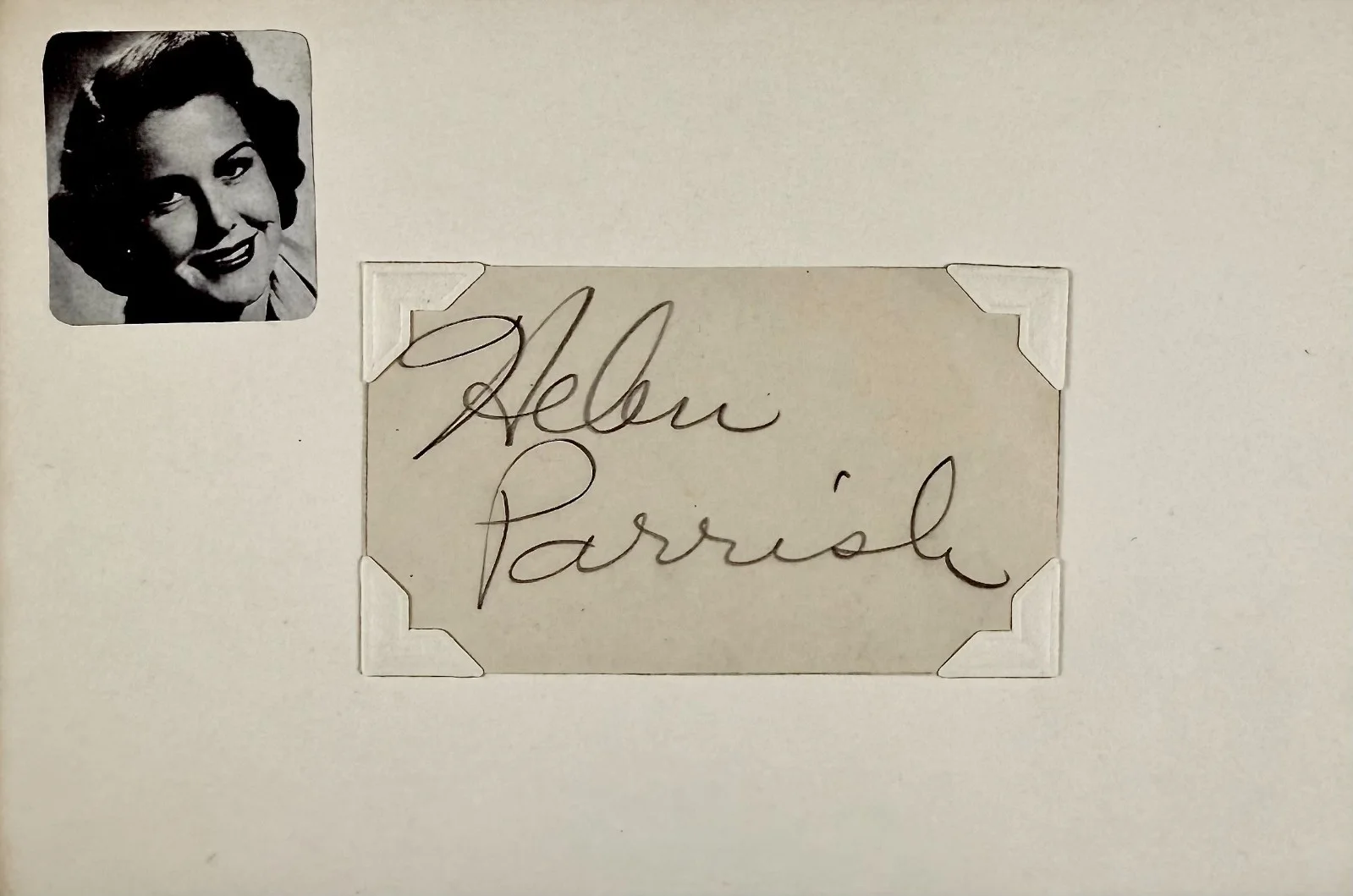 Helen Parrish — HELEN PARRISH Signed Autographed 4" x 6" INDEX CARD Three Smart Girls Grow Up, изображение 4