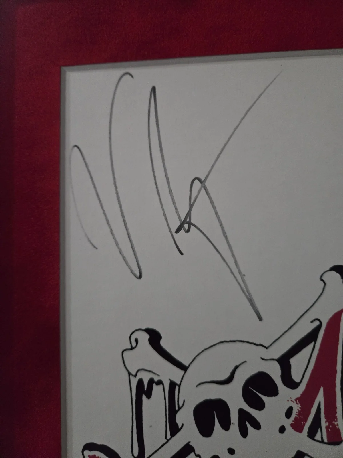 Rare signed framed matted 1990 Motley Crue Dr Feelgood record store banner JSA, изображение 4