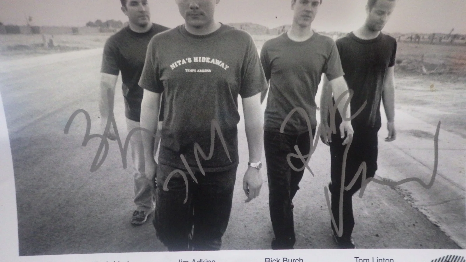 JIMMY EAT WORLD SIGNED 8x10 PHOTO ROCK BAND AUTOGRAPH AUTHENTIC COA, image 2