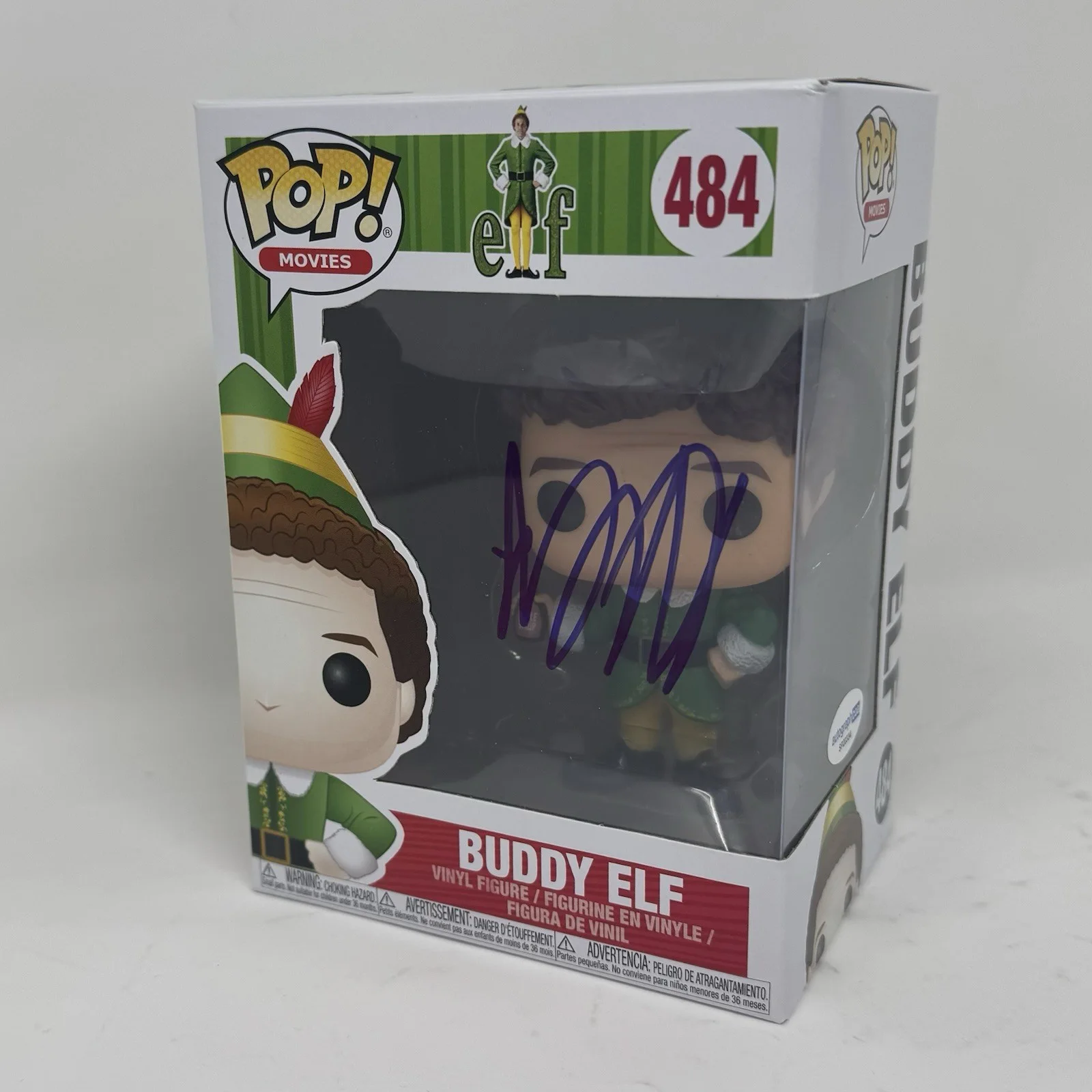 Will Ferrell — Will Ferrell Signed Elf Buddy Elf Funko Pop #484 Autograph Figure ACOA COA, image 2