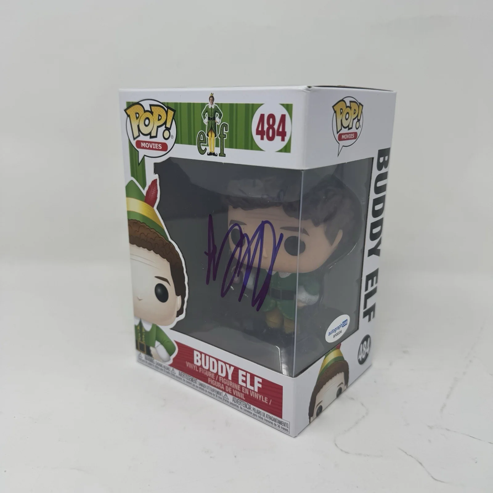 Will Ferrell — Will Ferrell Signed Elf Buddy Elf Funko Pop #484 Autograph Figure ACOA COA, image 5