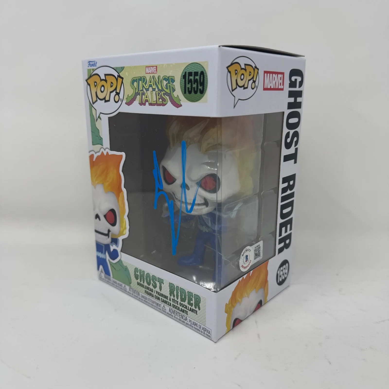 Gabriel Luna — Gabriel Luna Signed Ghost Rider Funko Pop Marvel Agents Of Shield Beckett COA, изображение 2