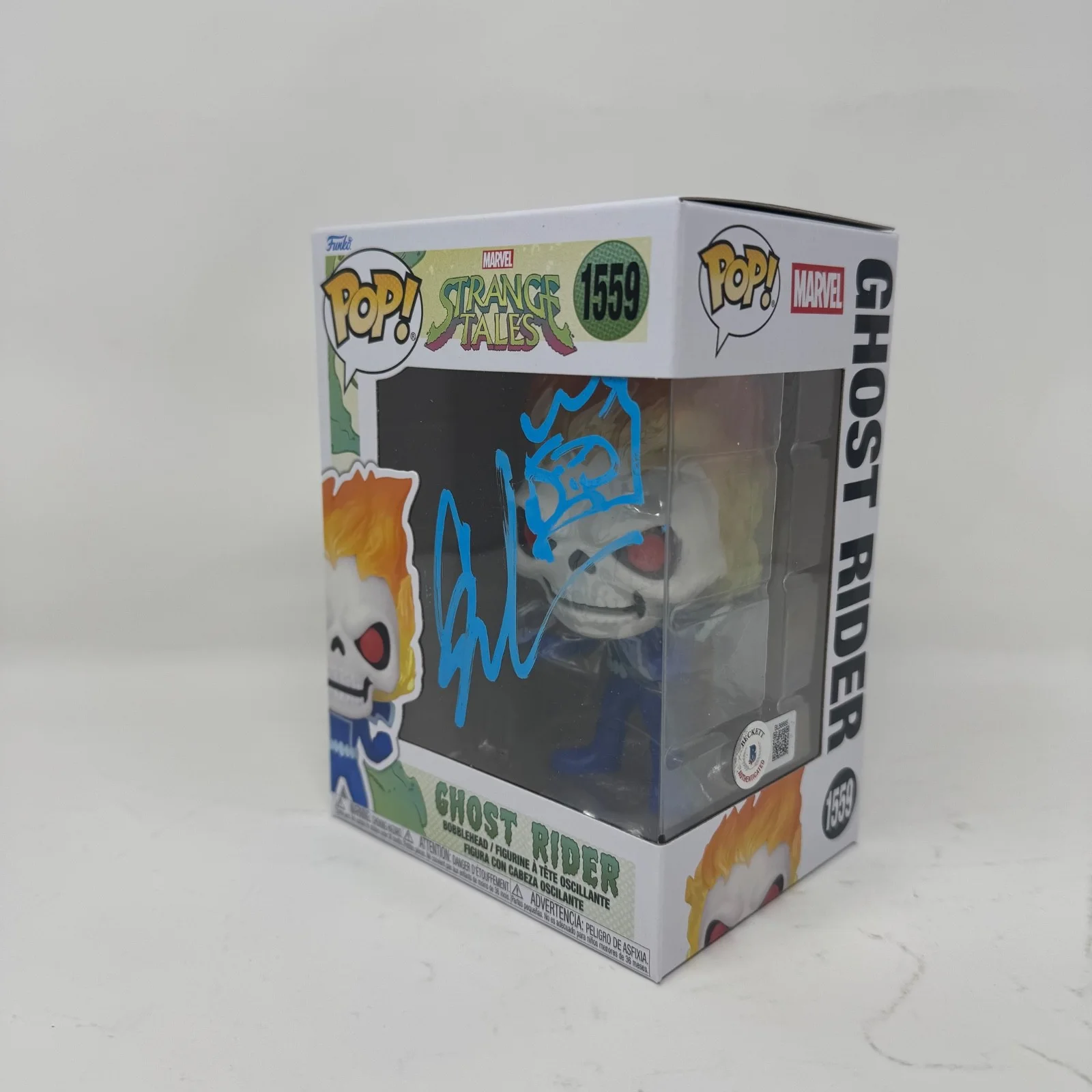 Gabriel Luna — Gabriel Luna Signed Ghost Rider Funko Pop Marvel Agents Of Shield Beckett COA, image 3