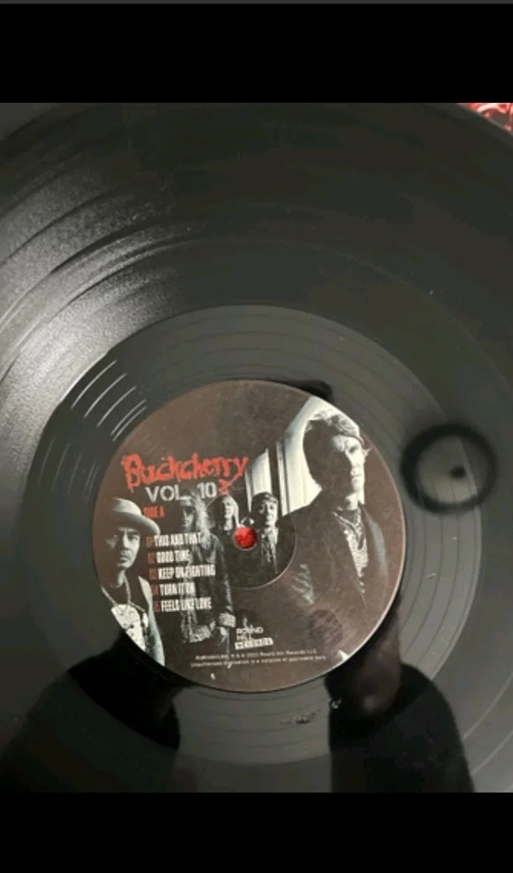 Buckcherry Band Signed Autographed Record Album Cover 5 Signatures Todd Rowe New, изображение 4