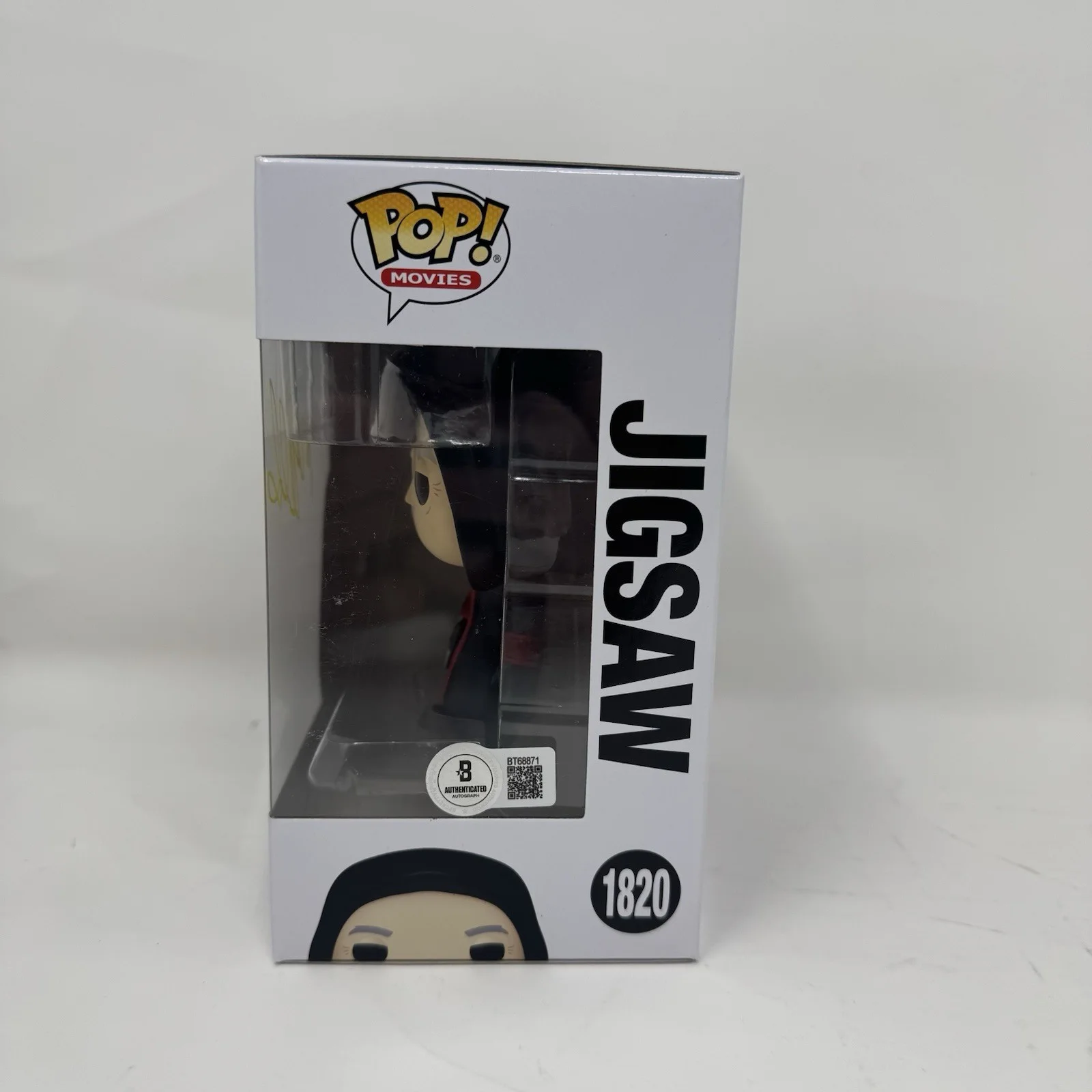 Tobin Bell — Tobin Bell Signed Saw Jigsaw Funko Pop 1820 Autograph Horror Actor Beckett COA, изображение 4