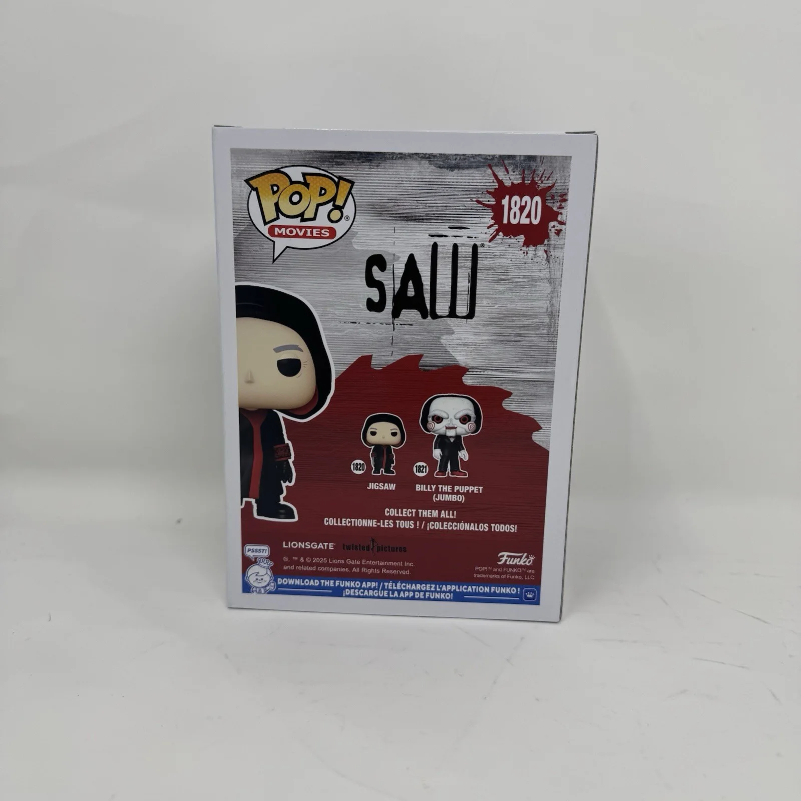 Tobin Bell — Tobin Bell Signed Saw Jigsaw Funko Pop 1820 Autograph Horror Actor Beckett COA, изображение 5