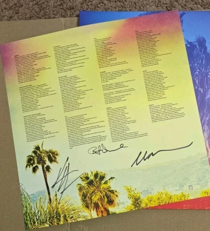 Keanu Reeves Signed Dogstar Band Vinyl Record Sleeve Back Plus Other 2 Members, изображение 2