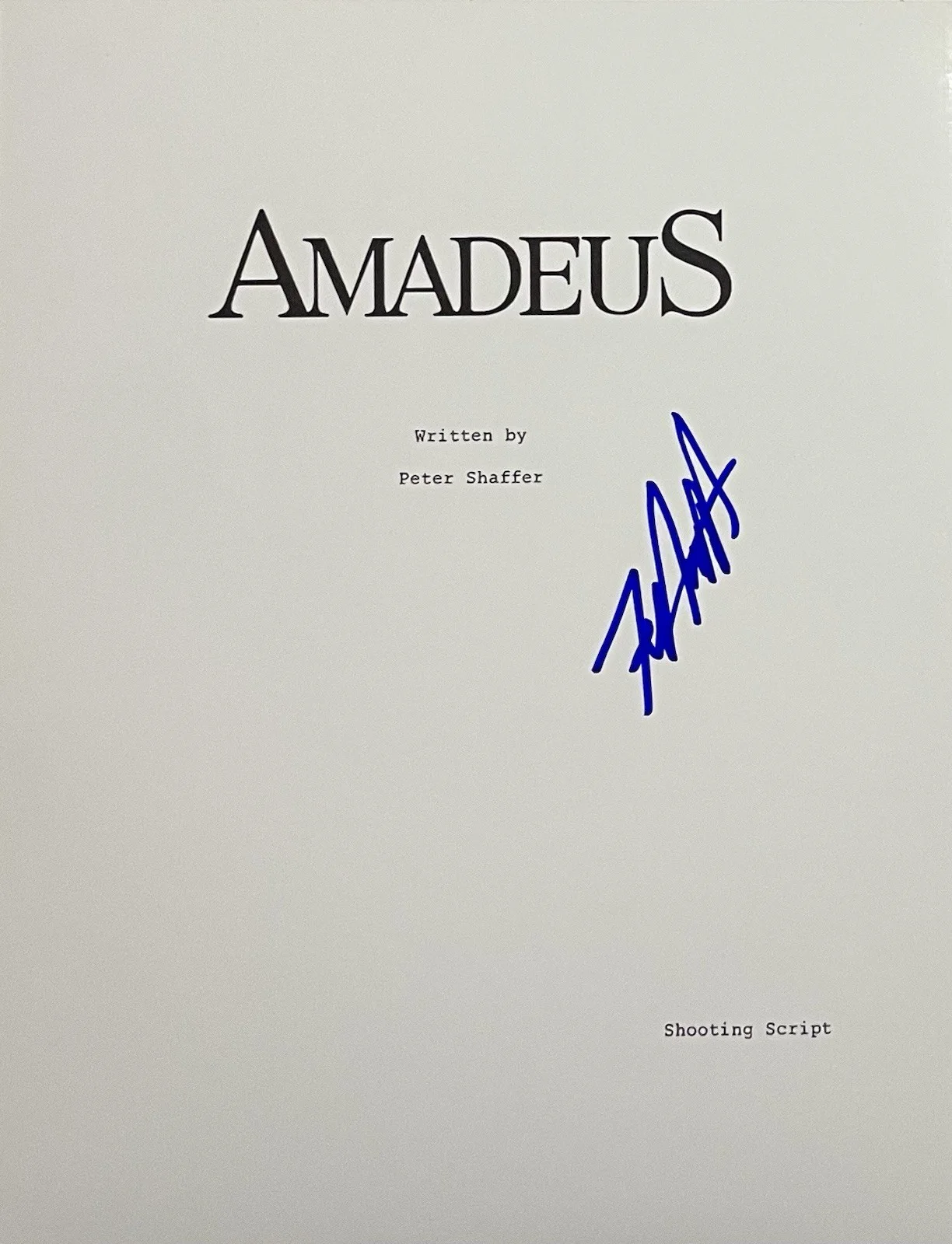 F Murray Abraham — F. Murray Abraham Signed Amadeus Script Cover 8.5x11 Movie Legend Rare