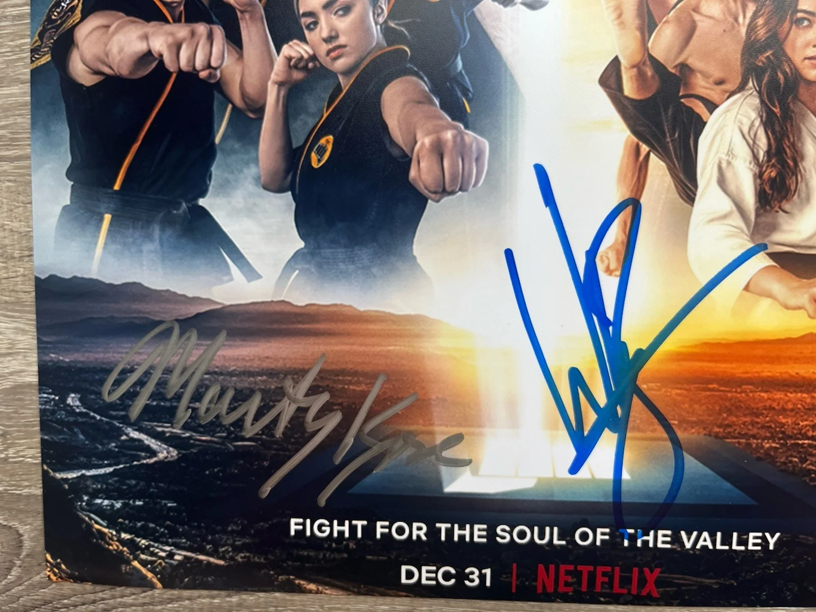 William Zabka Martin Kove Dual Signed Cobra Kai 11x14 Photo JSA COA Karate Kid, изображение 5